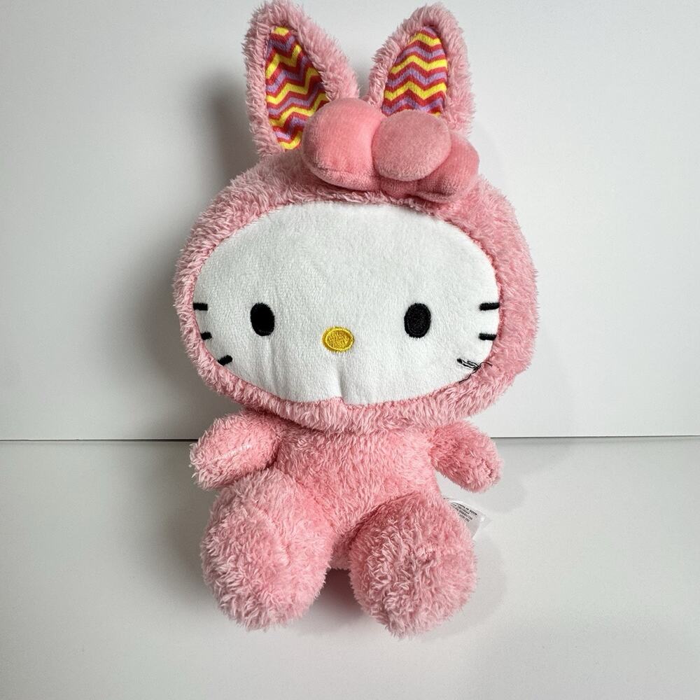Hello Kitty Bunny Plush Pink Sanrio Stuffed Animal 8” Easter Costume Collectible